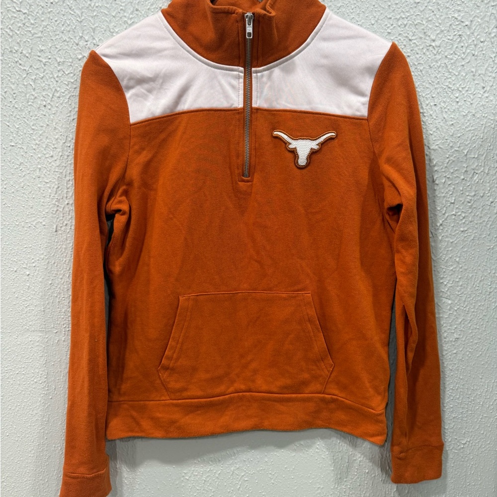 PINK Victoria's Secret Women’s Quarter- Size Texas Longhorn Sweatshirt